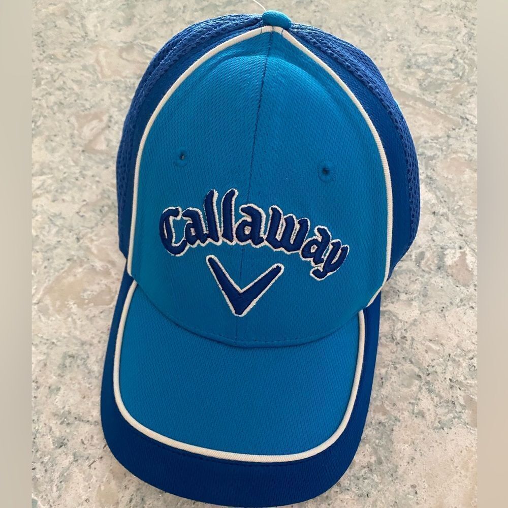Callaway Golf Hat Two Toned Blue with White piping Edging